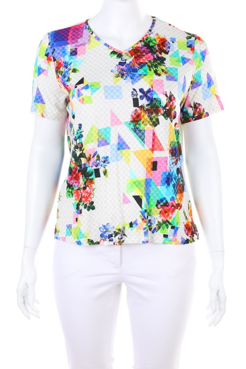 Sarah Kern - Kurzarm-Shirt mit Print - D 48