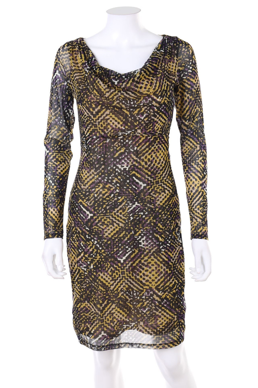 ESPRIT - Abendkleid mit Wasserfall-Ausschnitt - S