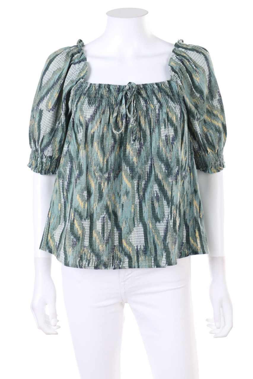VERO MODA - Carmen-3/4-Arm-Shirt mit Raffungen - XS