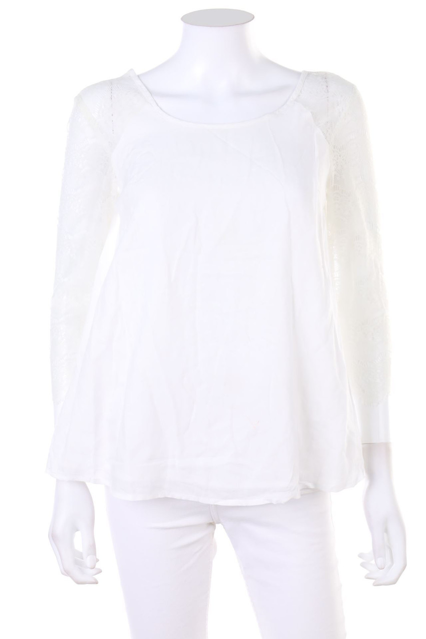 Teddy Smith - Bluse mit Spitzen-Einsatz - D 40