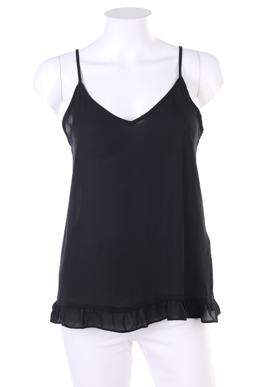 UNITED COLORS OF BENETTON - Chiffon-Top mit Volants - XS