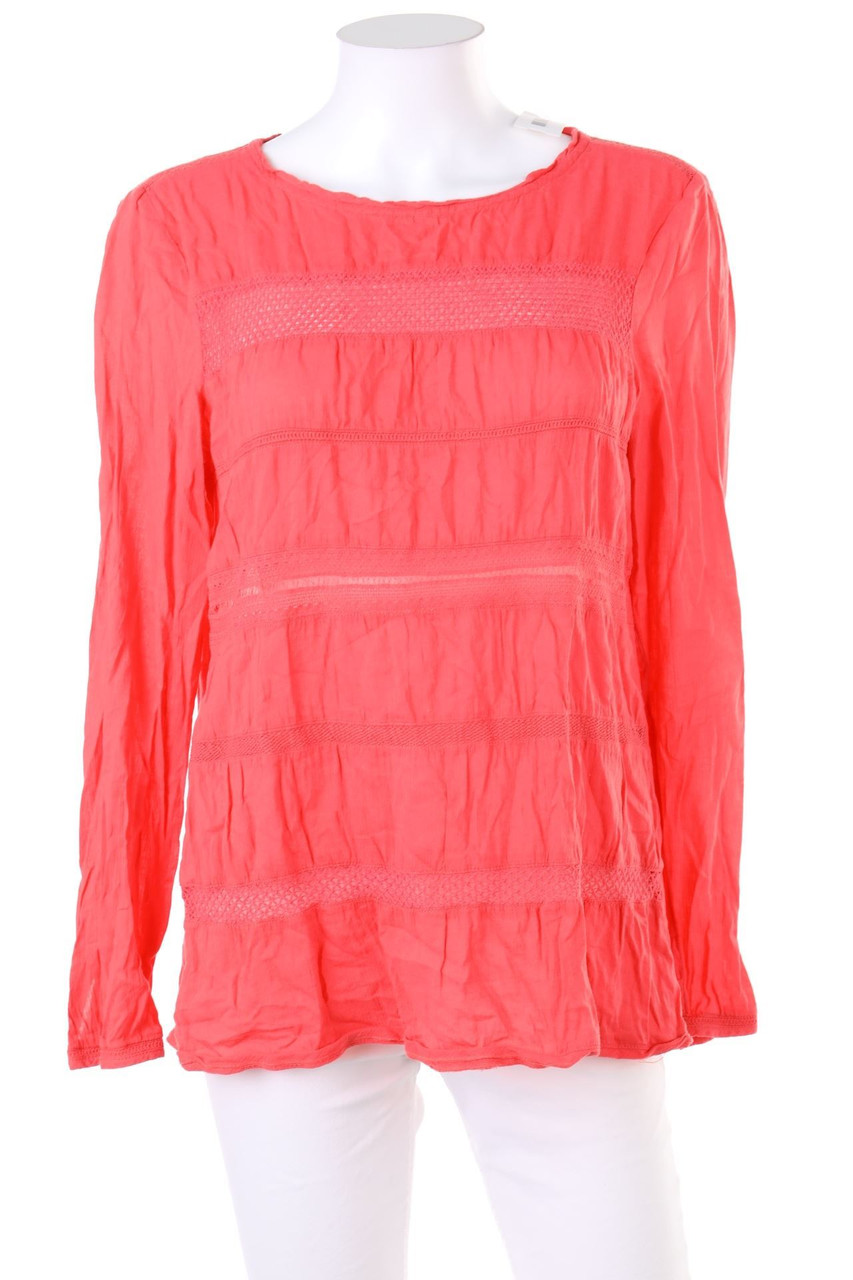 ESPRIT - Bluse mit Lochspitze - D 38