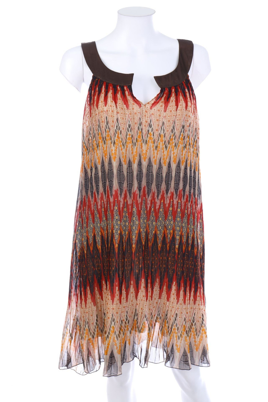 Ici et Maintenant - Plissee-Minikleid mit Print - M