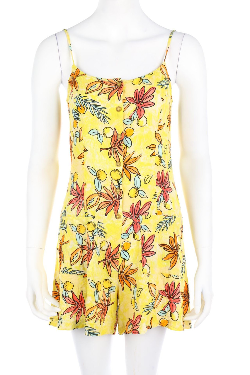 ESPRIT - Playsuit mit floralem Muster - D 38