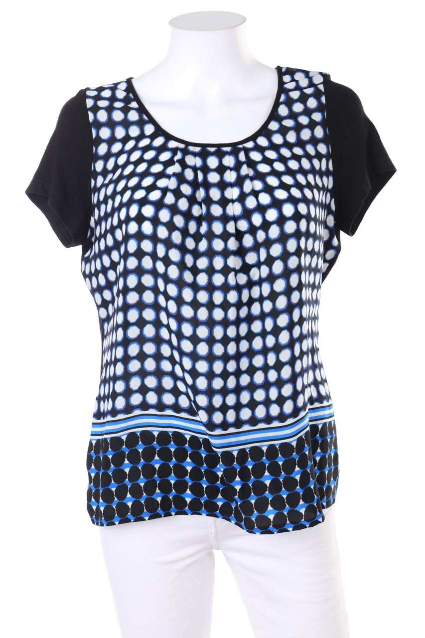 Ohne Label - Kurzarm-Shirt mit geometrischem Muster - M