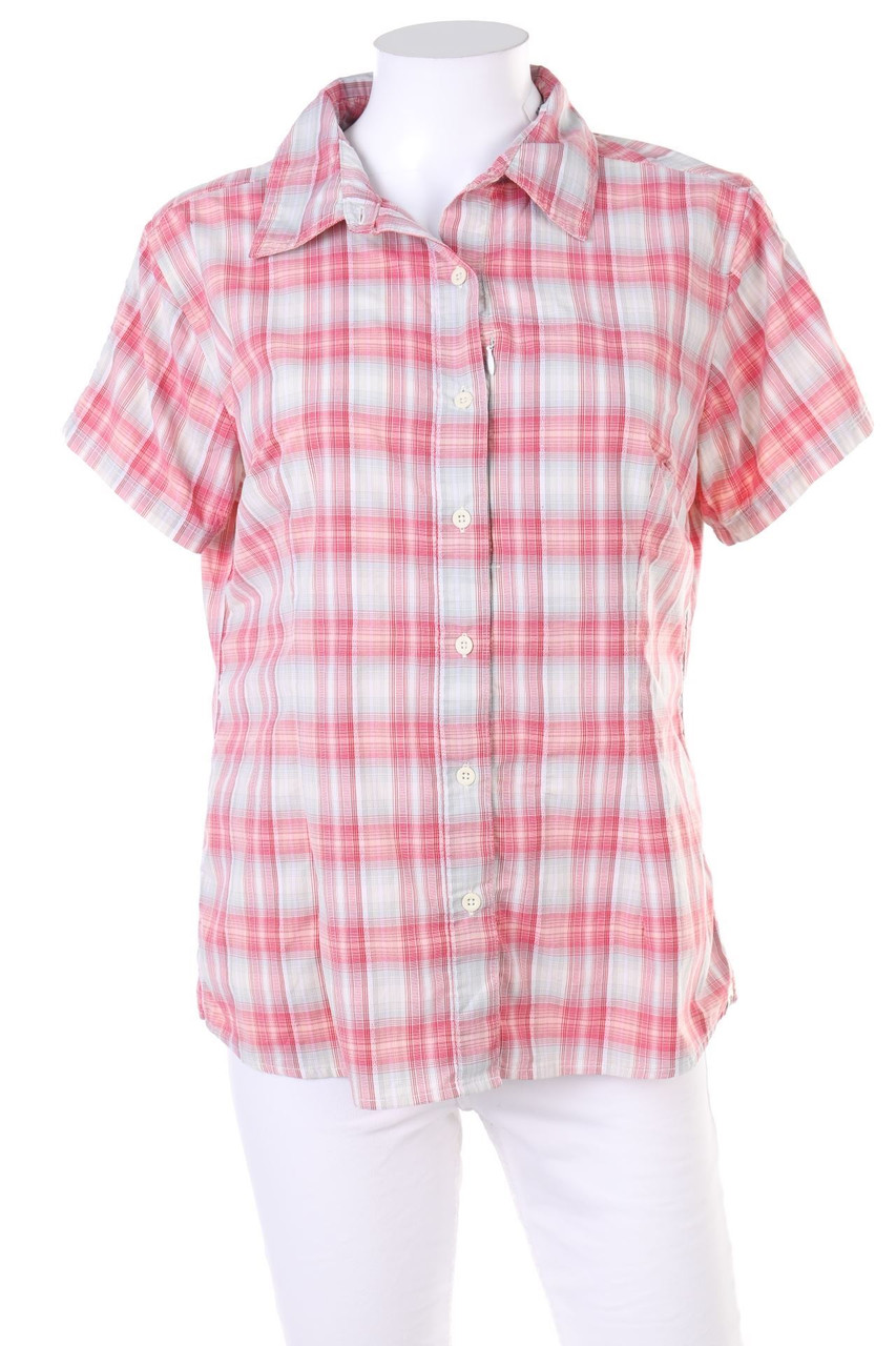 THE NORTH FACE - Karo-Hemd-Bluse mit kurzem Ärmel - L