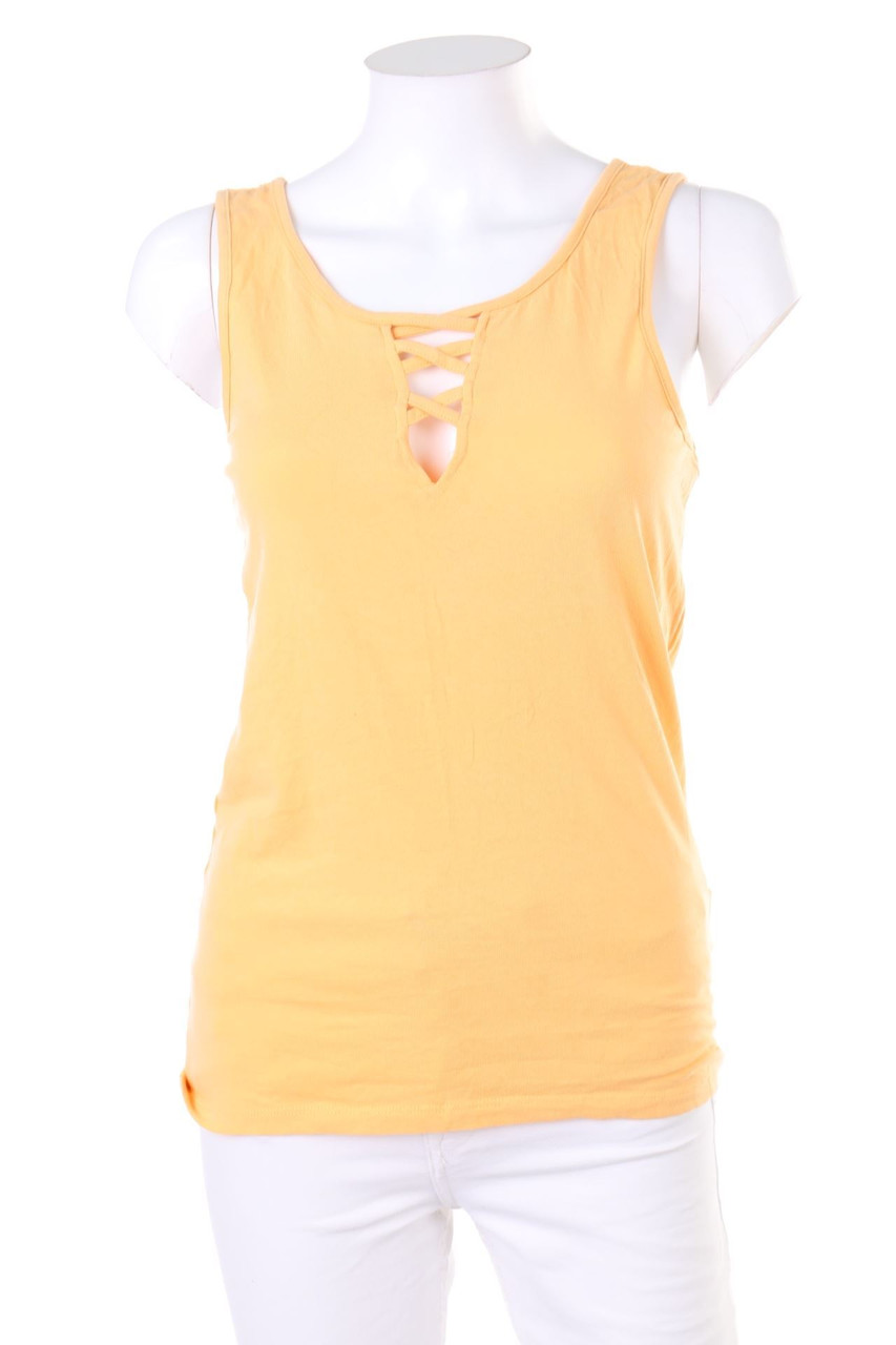 Hailys - Basic-Top aus Baumwoll-Mix mit Keyhole - M