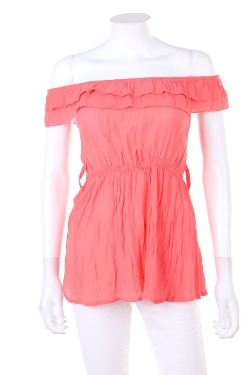 jennifer taylor - Carmen-Bluse mit Volants - S