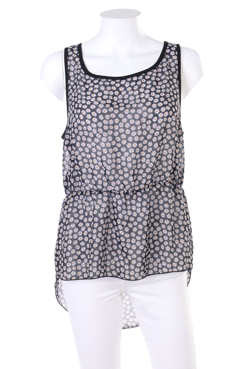 SECONDHAND - Blusentop mit floralem Muster - M