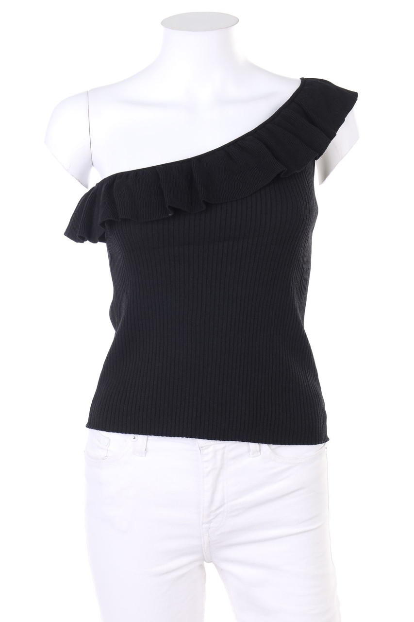 MORGAN - One Shoulder-Top mit Volants - M