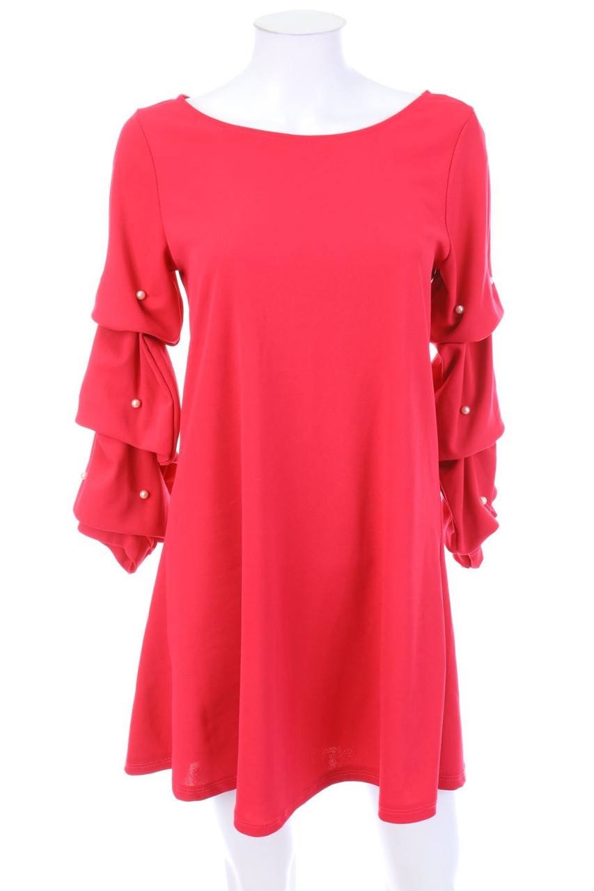 Ohne Label - Shift-Kleid mit Perlen - D 40