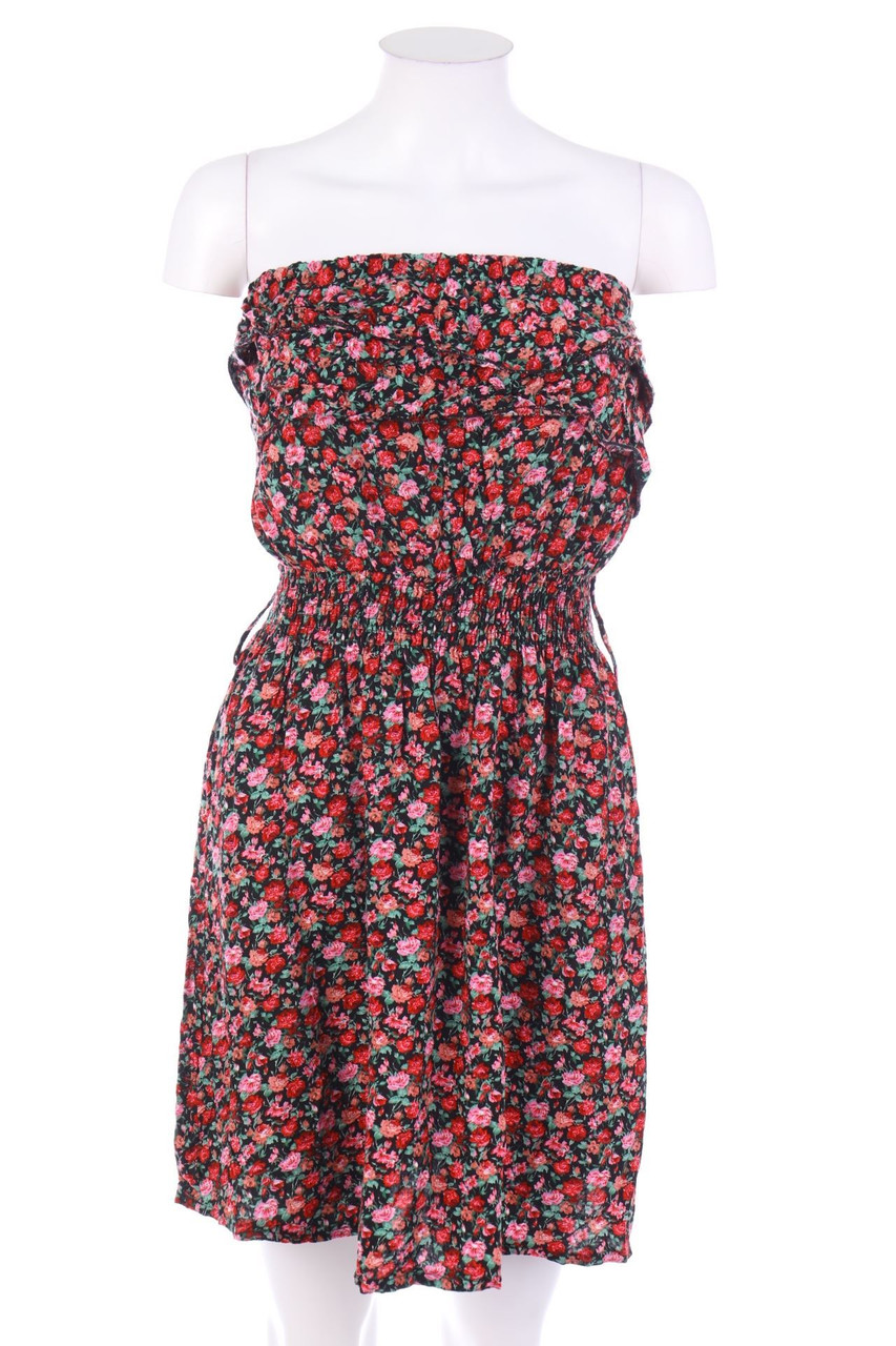 Ohne Label - Minikleid mit floralem Muster - S