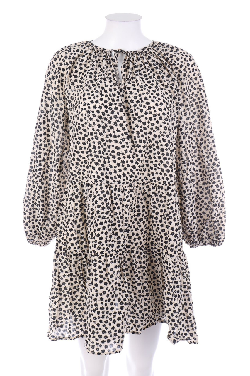 H&M - Minikleid in A-Linie mit floralem Muster - XS