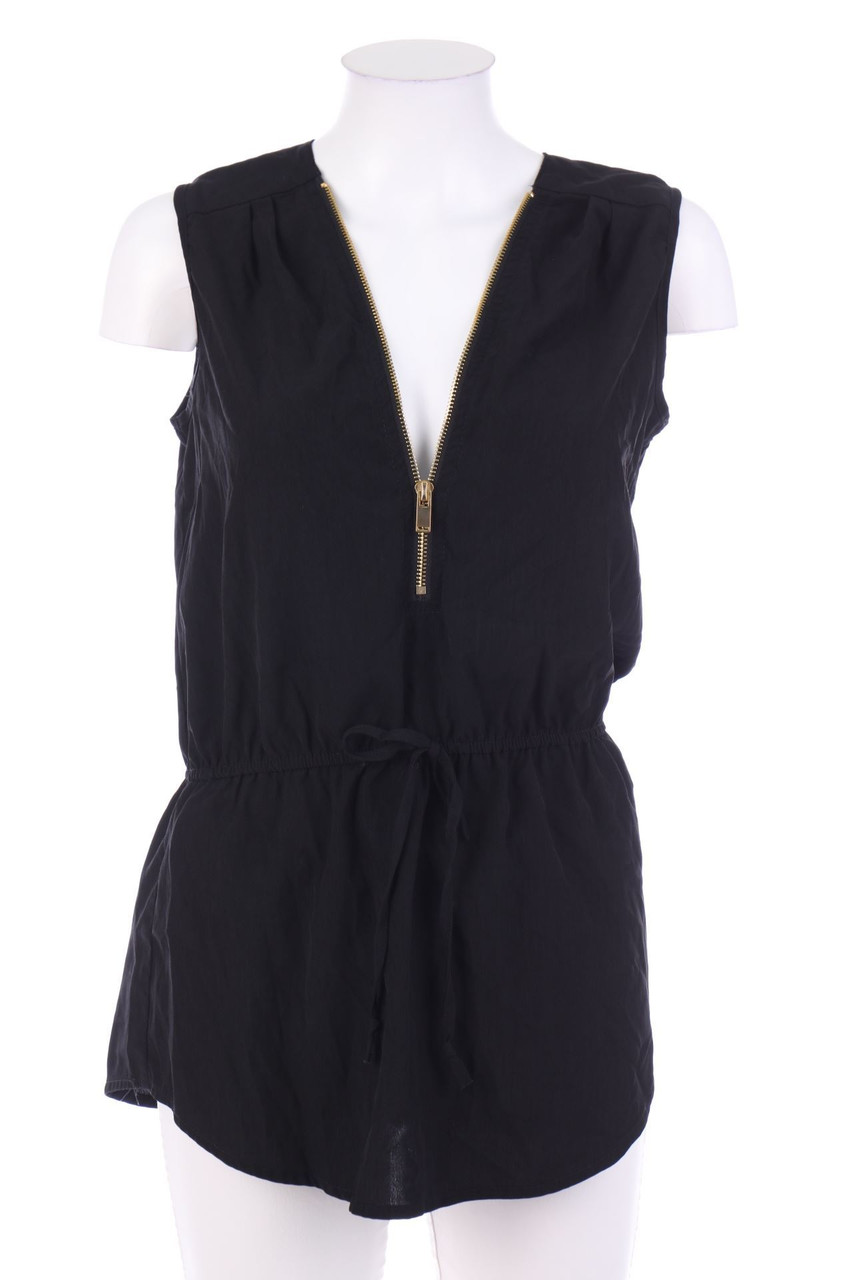 zebra - Blusentop mit Reißverschluss - S