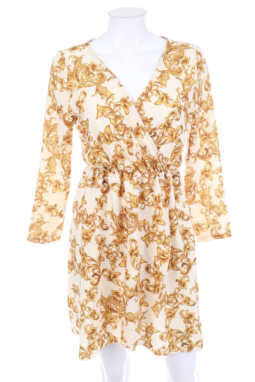 zebra - Minikleid in Wickel-Optik mit Print - S