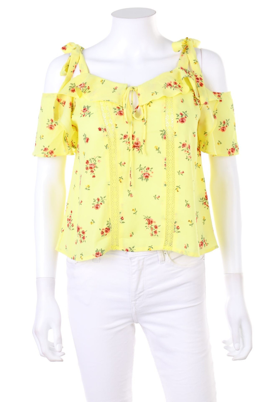 H&M DIVIDED - Cold-Shoulder-Kurzarm-Bluse - D 32