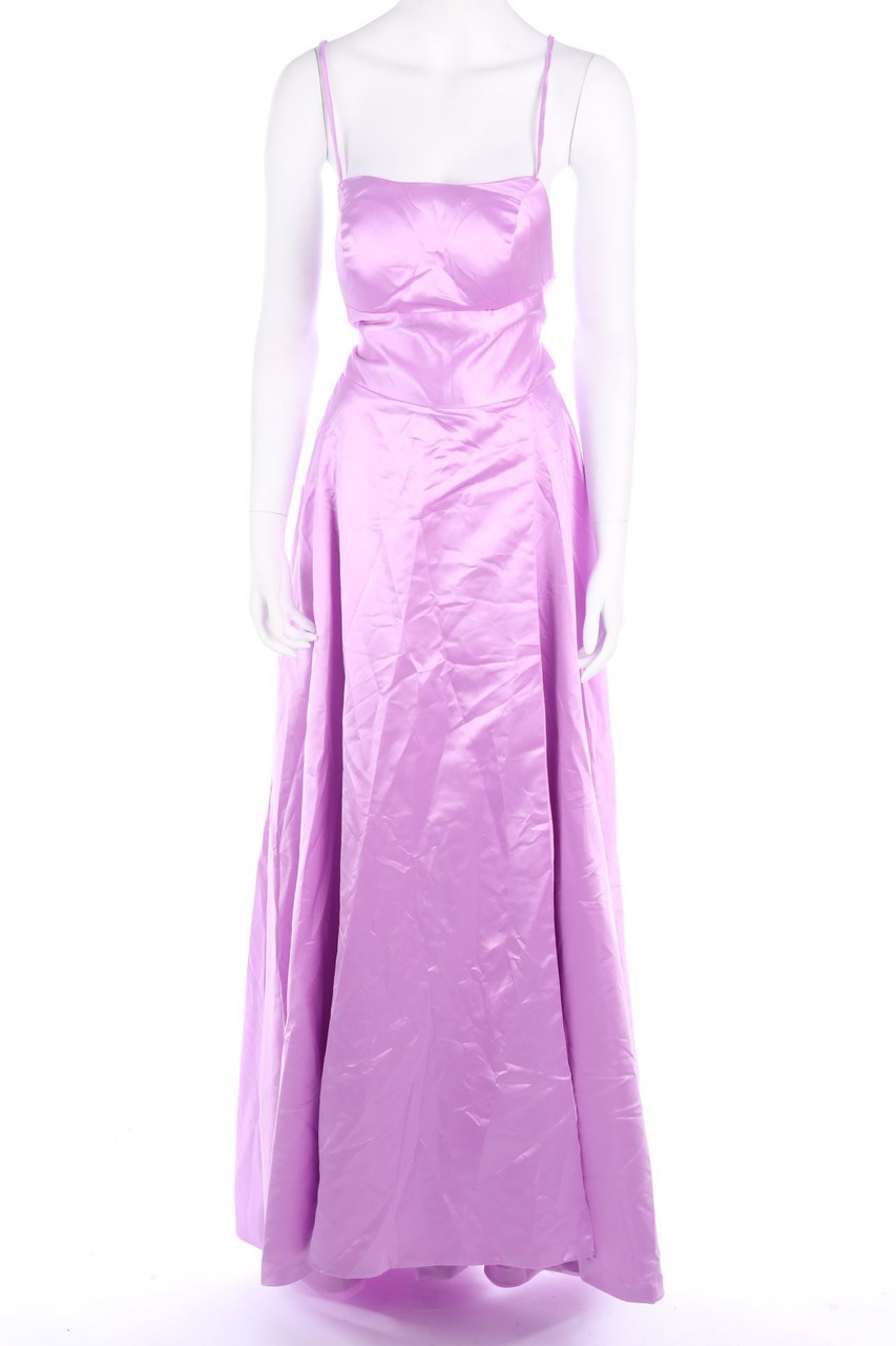 Ohne Label - Maxi-Abendkleid mit Schlitz - D 34