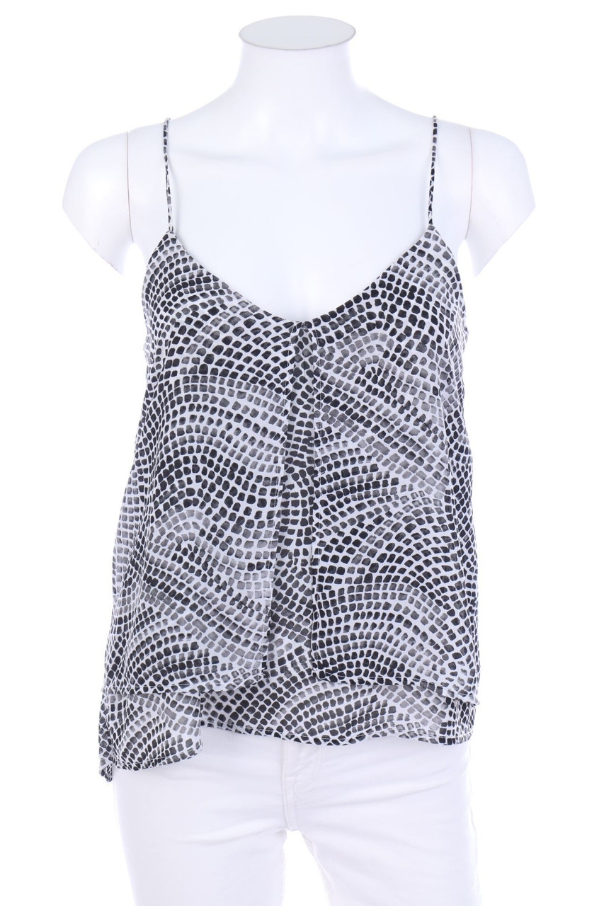 H&M CONSCIOUS - Print-Top in A-Linie im Layer Look - D 34