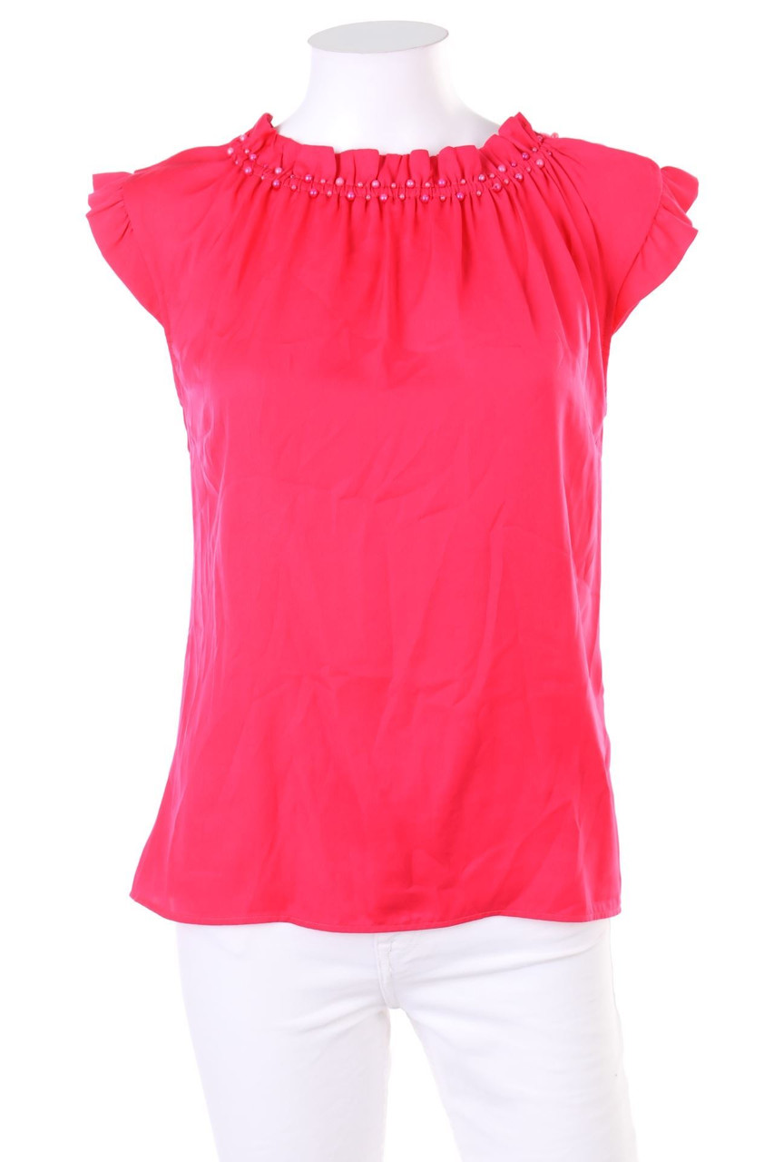 orsay - Blusentop mit Perlen zum Knoten - S