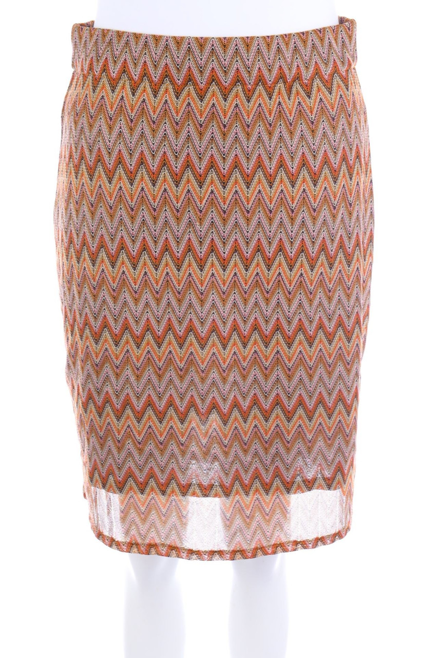 BON´A PARTE - Strickrock mit Zickzack-Muster - M