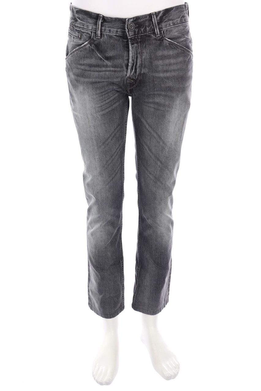 LEVI´S - Used Look Slim-Jeans mit Logo-Patch - W33