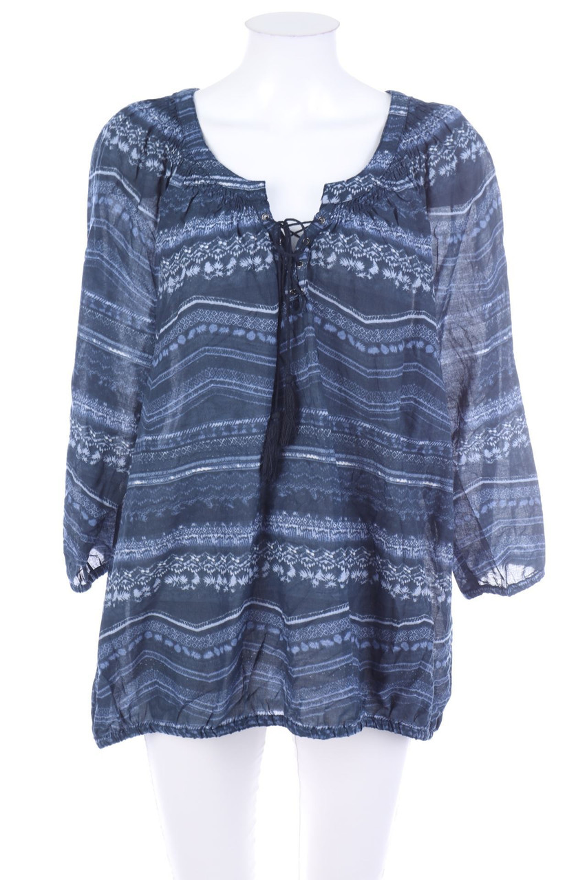 Ohne Label - Print-Tunika-Bluse - L