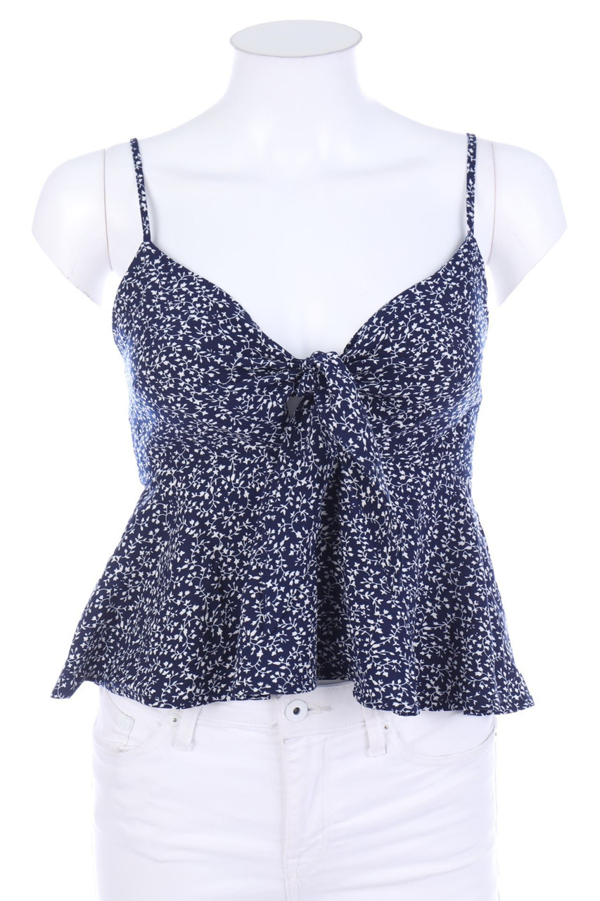 SHEIN - Träger-Top in A-Linie mit floralem Muster mit Cut-out - XS