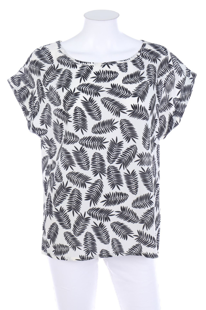 Carnaby - Kurzarm-Bluse mit floralem Muster - XL