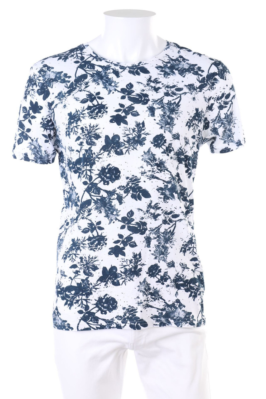 CLAYTON - T-Shirt mit Blumen-Print - L