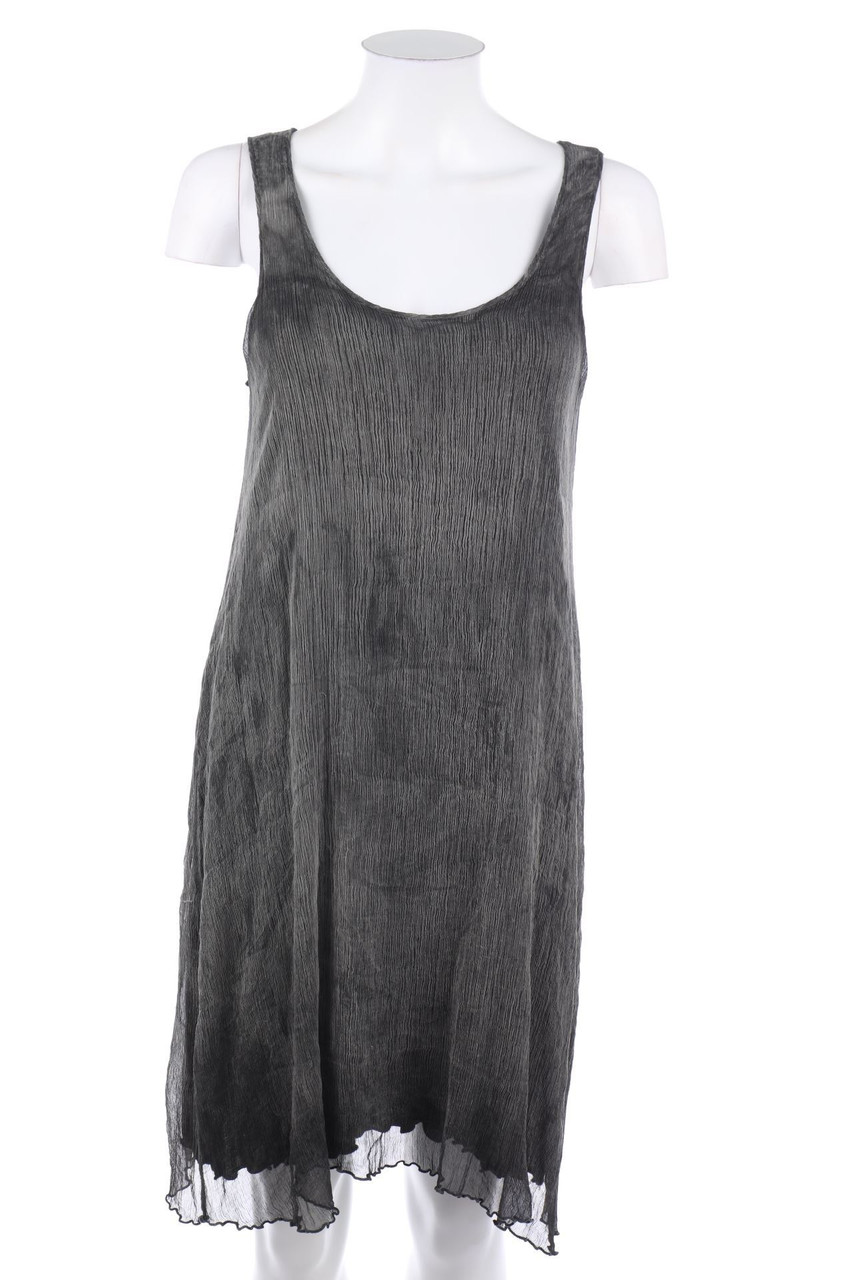 rich & royal - Plissee-Seidenkleid - M