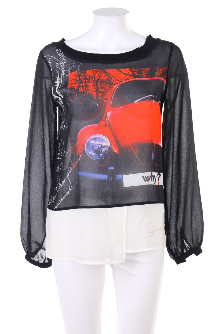 Desigual - Longsleeve-Shirt mit Foto-Print - S