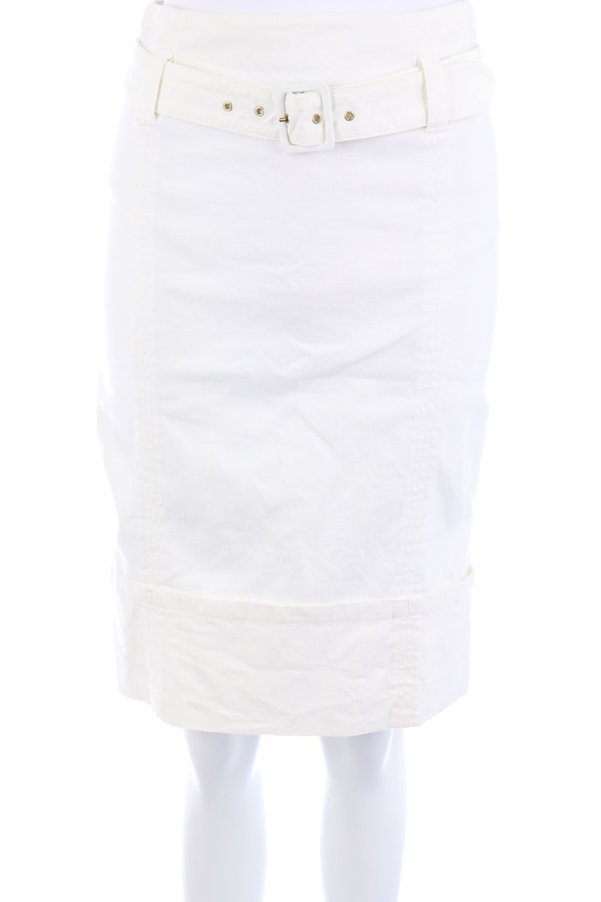 Max Mara - Bleistift-Rock aus Leinen-Mix - D 36