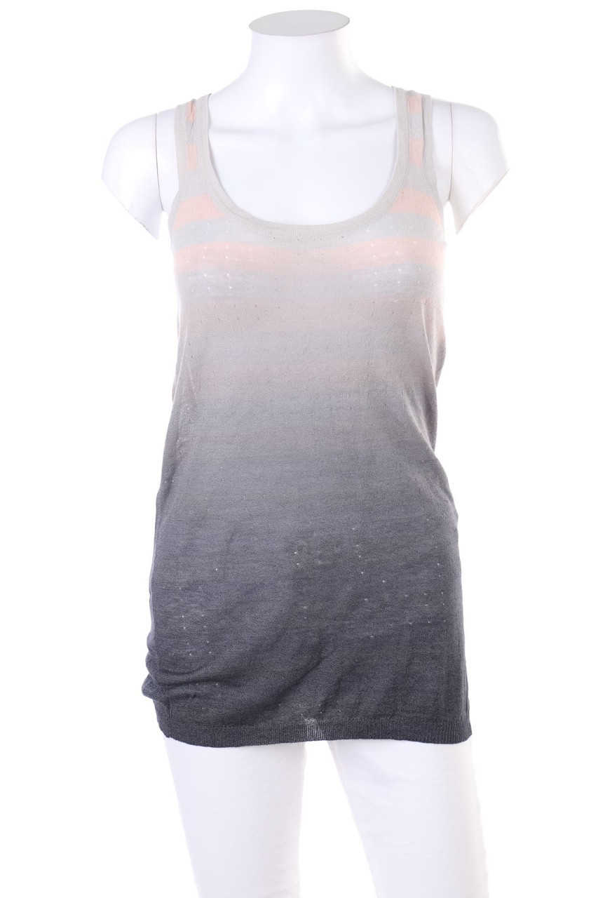 SISLEY - Strick-Top mit Streifen mit Dégradé-Effekt - S