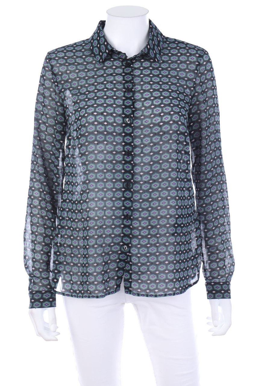 QS by s.Oliver - Hemd-Bluse mit Glitzer - D 36