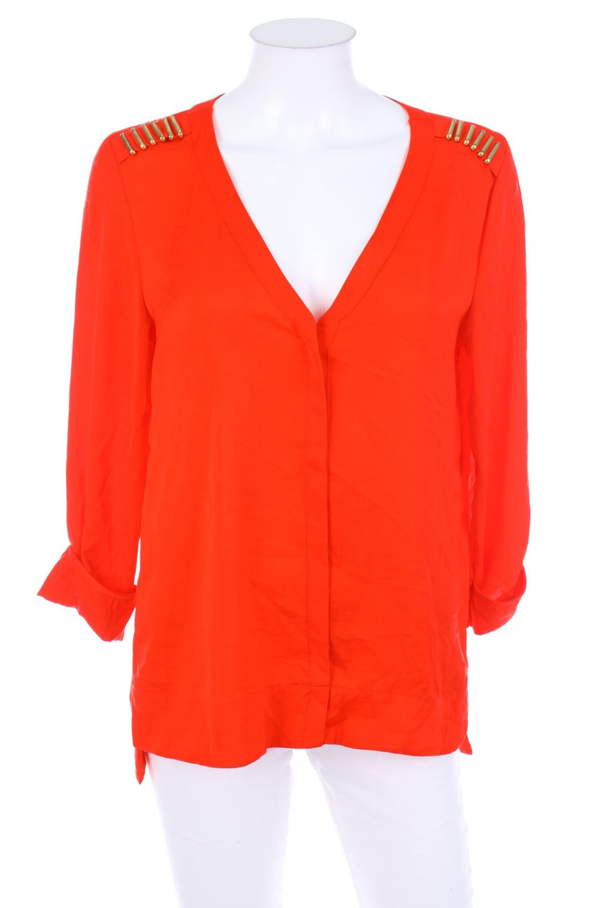 H&M - Satin-Bluse mit Applikationen - D 36