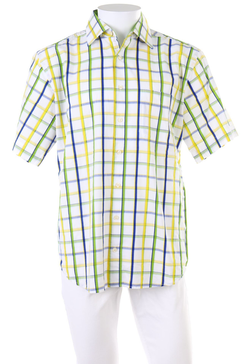 Alba Moda - Kurzarm-Hemd mit Karo-Muster - M