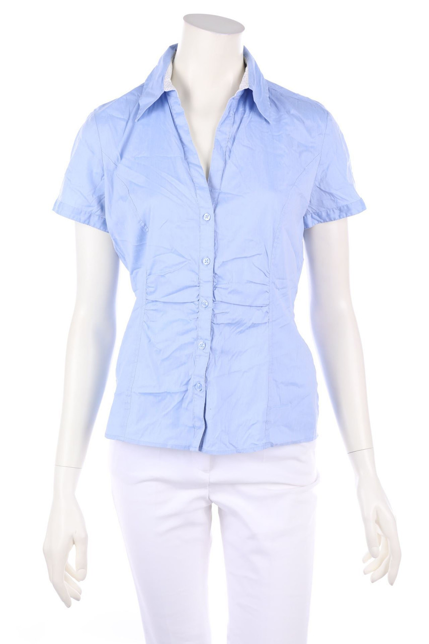 comma - Hemd-Bluse mit kurzem Ärmel - D 38