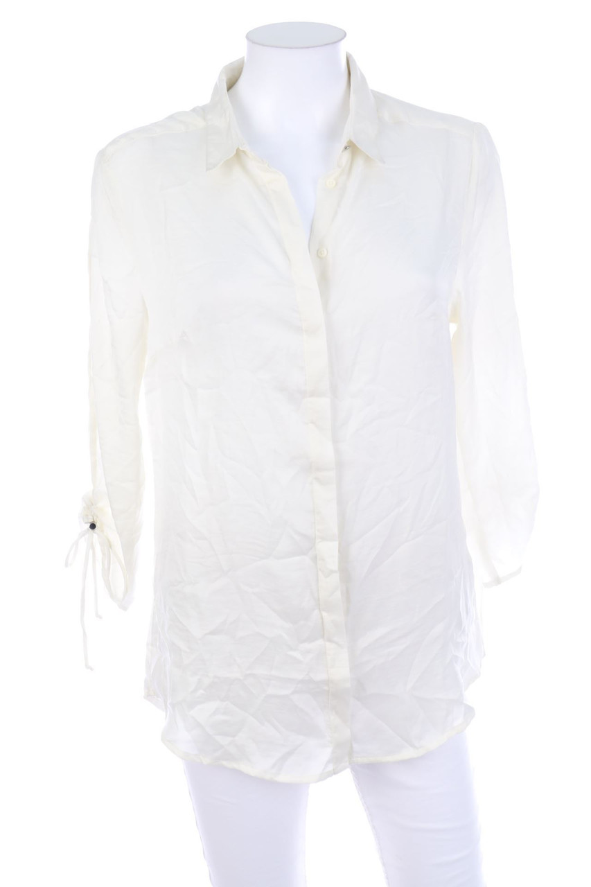 AMISU - Hemd-Bluse mit Raffungen - S