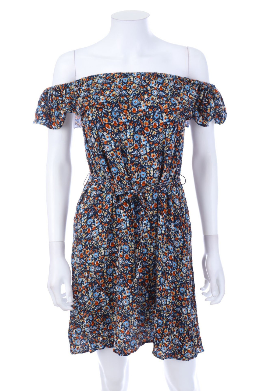promod - Carmen-Kleid mit Viskose mit Blumen-Print - D 36