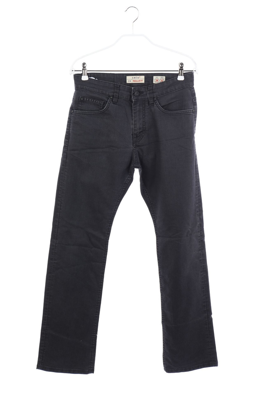 celio - Straight Cut Jeans mit Logo-Patch - W28