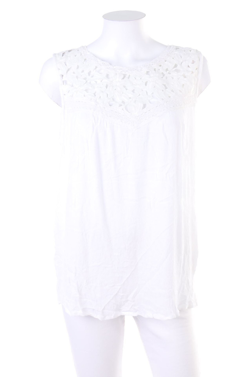 Yessica by C&A - Blusentop aus Viskose mit Spitze - D 46