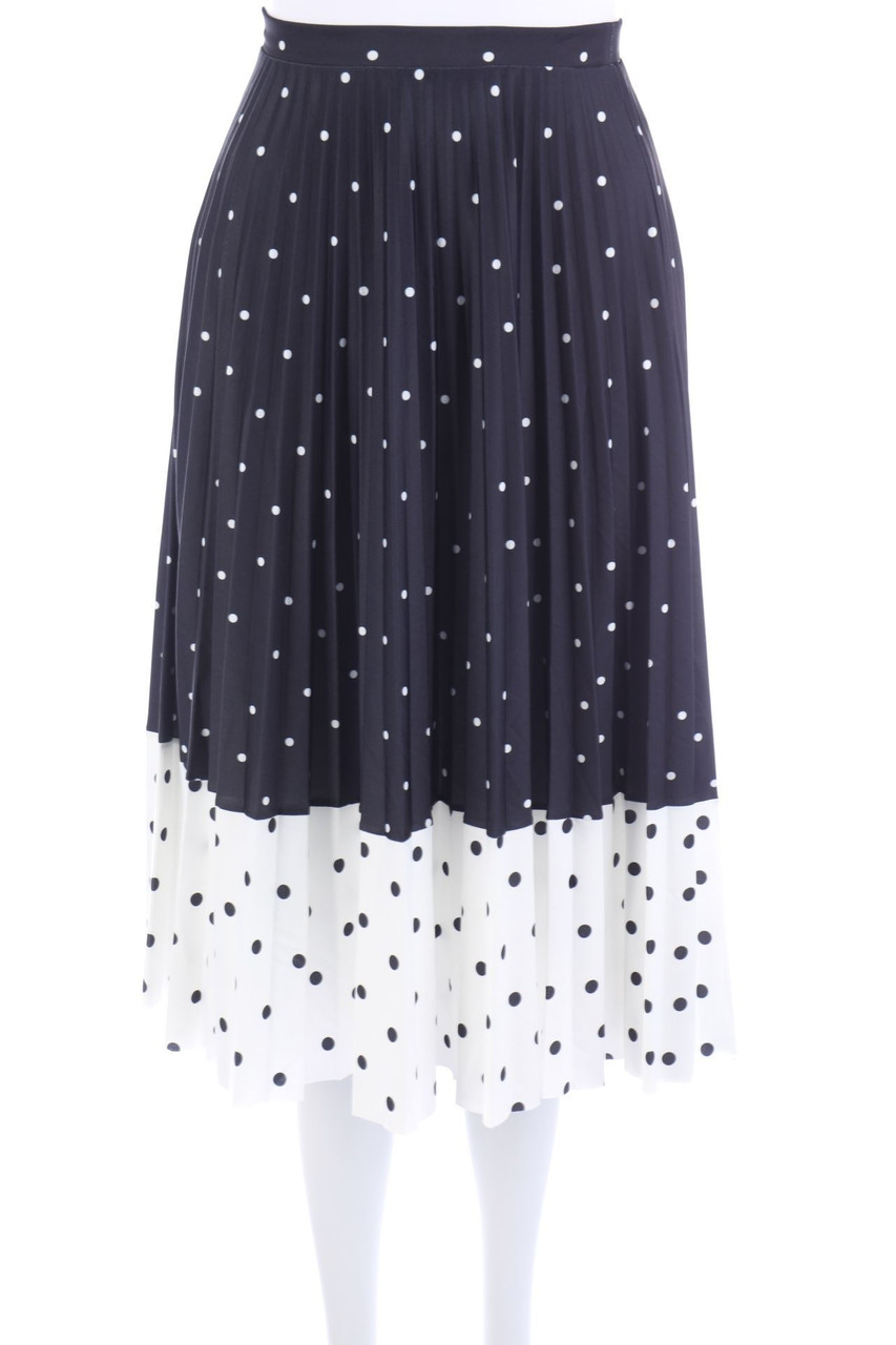 Bershka - Polka Dot-Plissee-Rock - XS