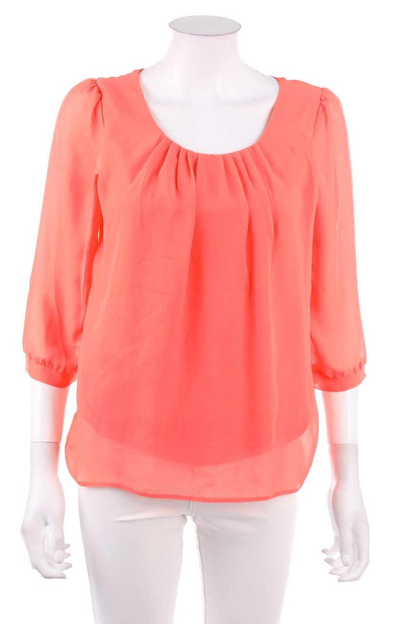 CLOCKHOUSE Elements Collection - Bluse mit 3/4-Ärmel mit Raffungen - D 34