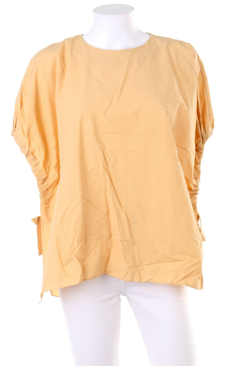 ZARA WOMAN - Clean Chic-Bluse mit Schleife - M