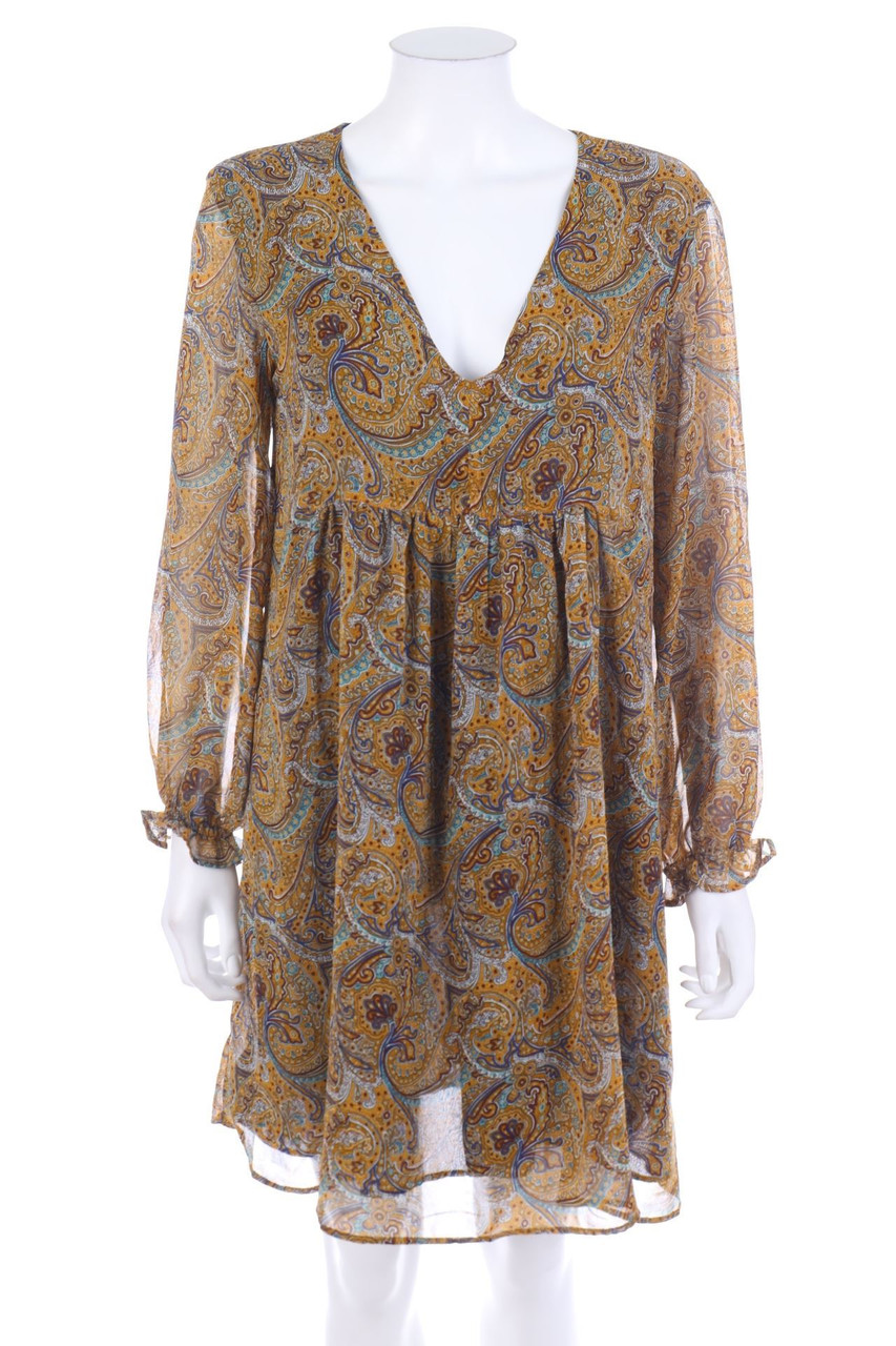 MANGO - Shift-Kleid mit Paisley-Print - M