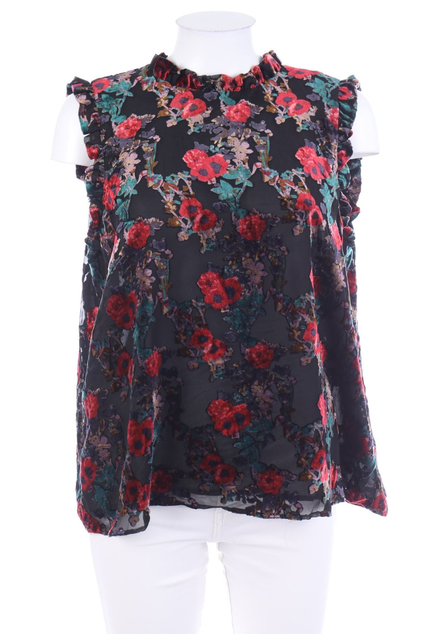 Dalia - Blusentop mit Samt - L