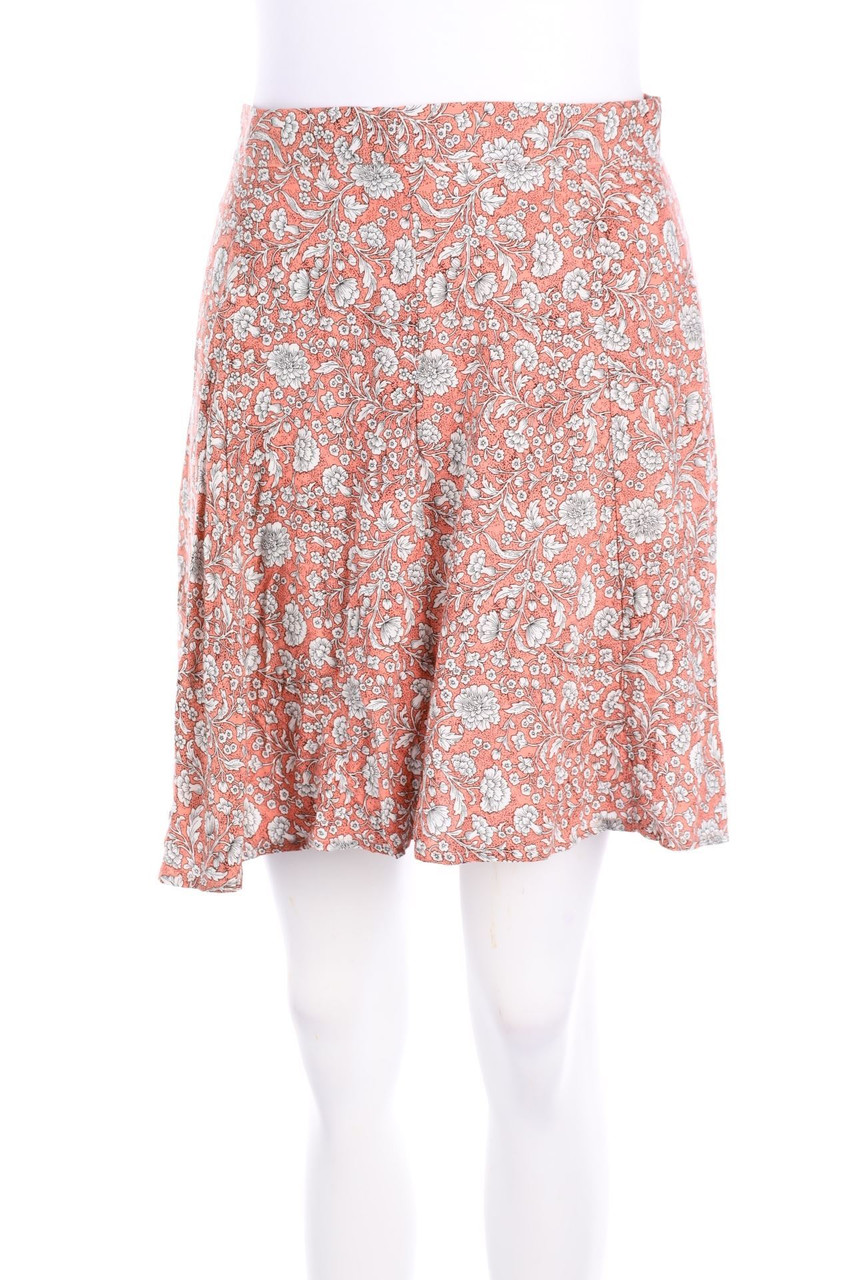 zebra - Minirock aus Viskose mit floralem Muster - S