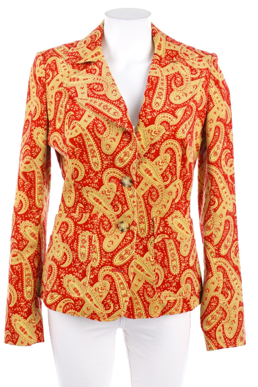 TOMMY HILFIGER - Cord-Blazer mit Paisley-Print - D 36