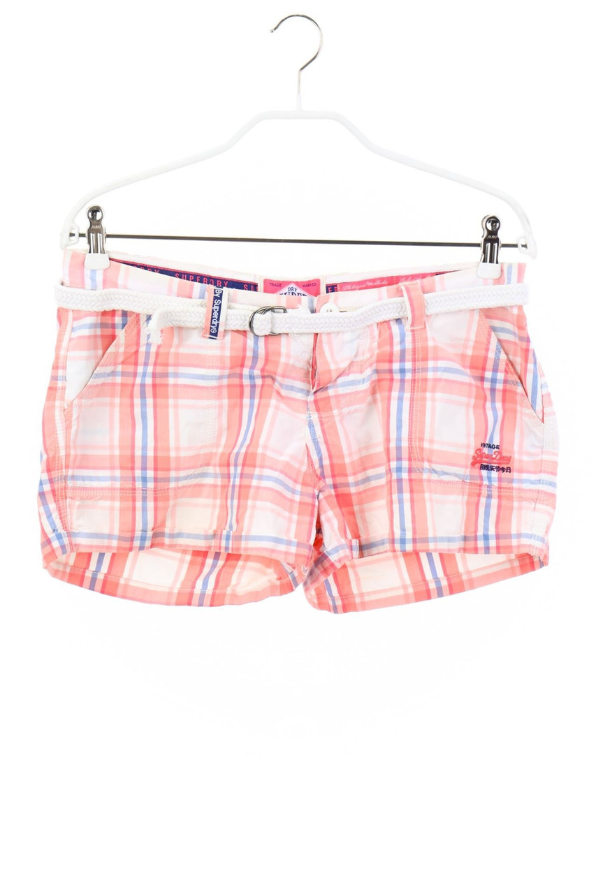 Superdry - Hotpants mit Karo-Muster - S