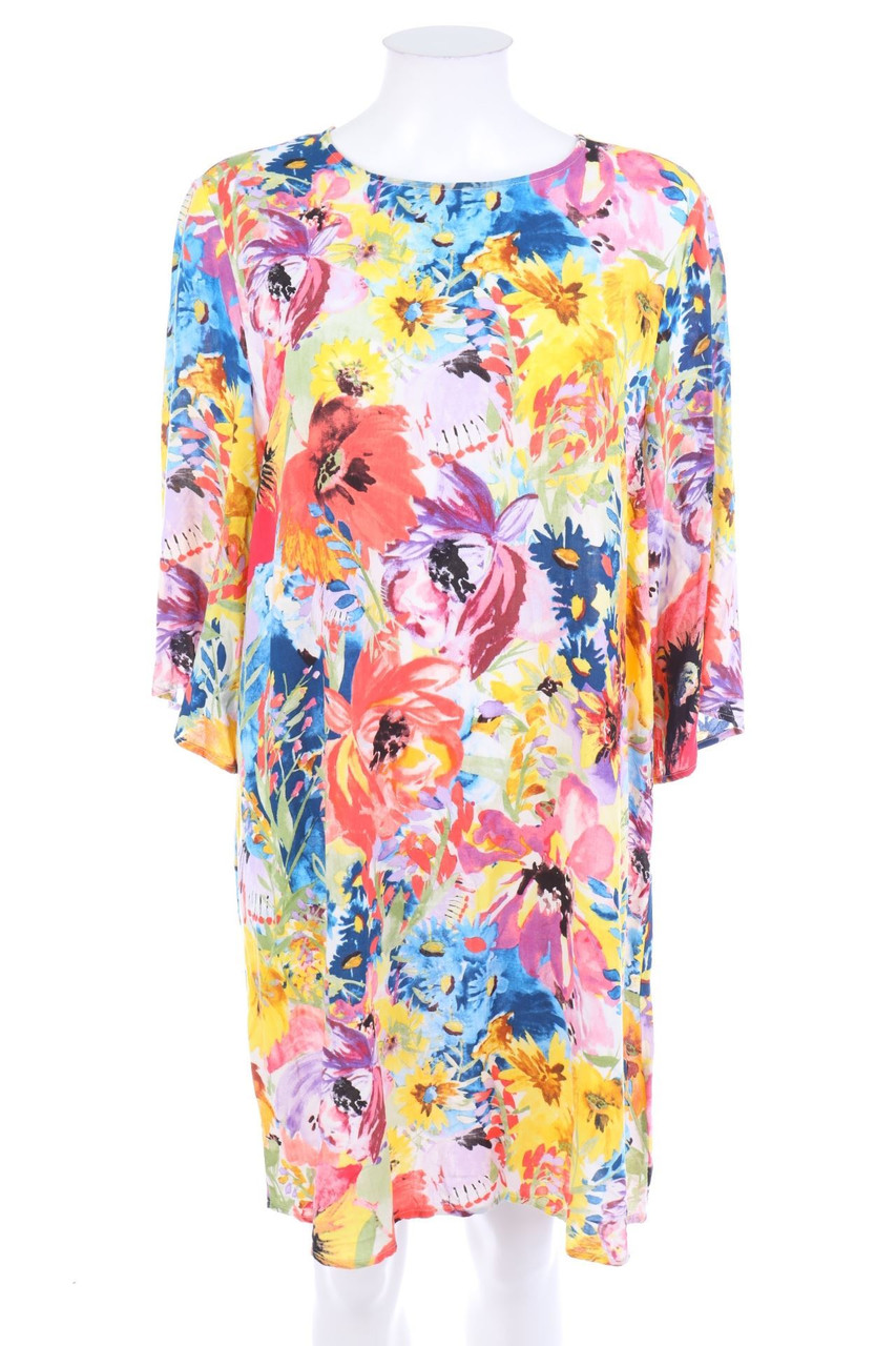 H&M - Kleid mit Blumen-Print - L